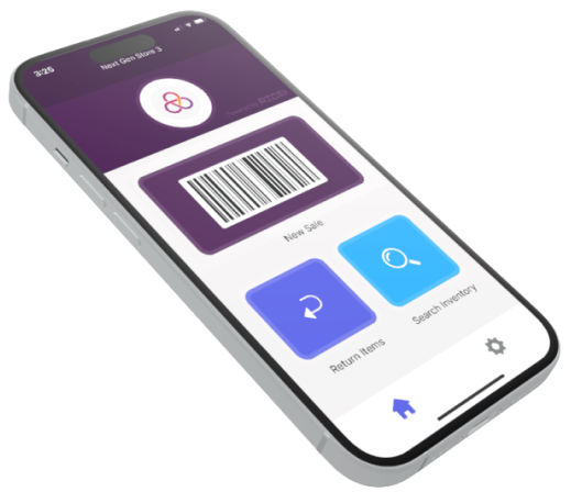 smart phone with rics app opened