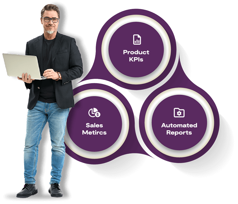 man standing with diagram