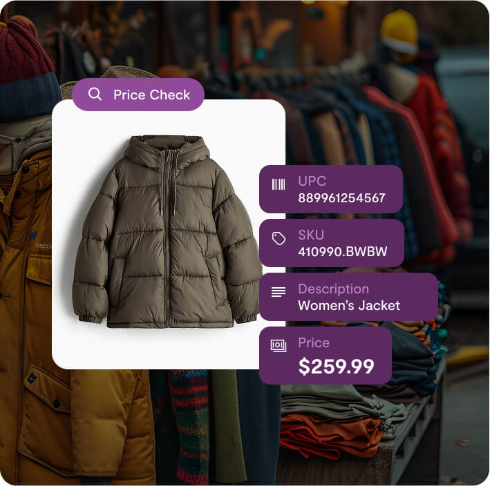 outdoor coat with ui graphics