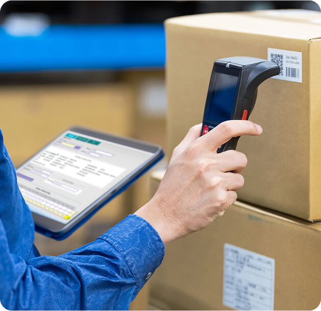 scanning a box